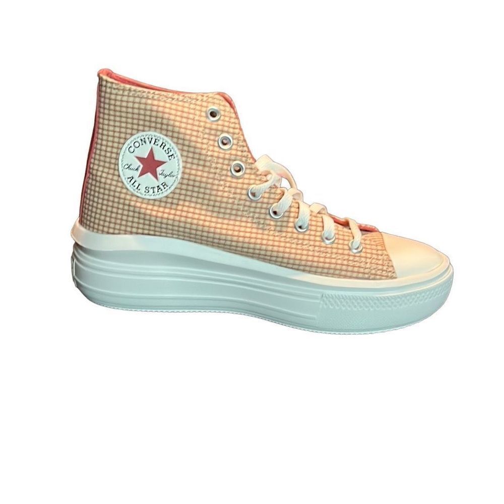 Converse Chuck Taylor All Star Move 9.5 Platform Checkered Woman Shoes - Picture 6 of 11